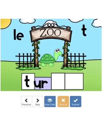 Boom Cards - Zoo Animal Spelling by To Teach A Mockingbird | TPT