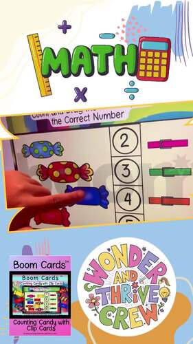 Counting Candy Clip Cards | Numbers 1–10 | Interactive Math Center Activity