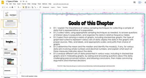 Grade 5 Ontario Math Curriculum | Data Literacy | Google Slides & Form