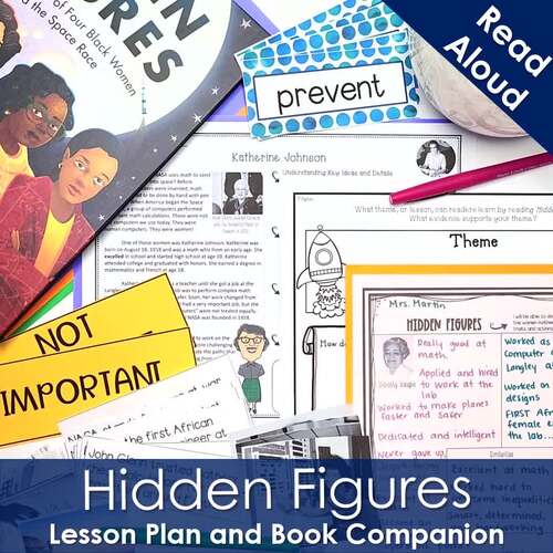 Hidden Figures Lesson Plan and Book Companion by ELA with Mrs Martin