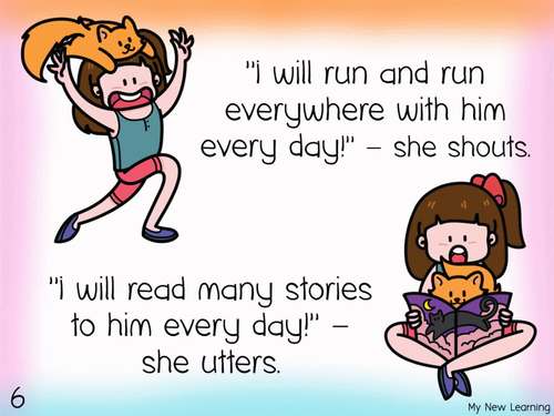 Picture Book Story My Pet Cat DIGITAL Printable by My New Learning