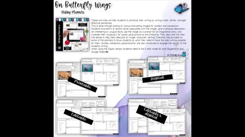 Writingt Planners Editable and Digital by On Butterfly Wings | TPT