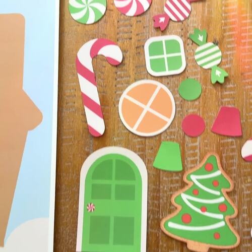 Gingerbread House Craft | Christmas Activity | Cut and Paste or use ...