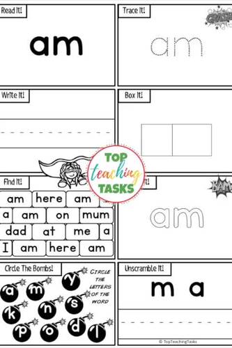 Sight Words Activity Sheets by Top Teaching Tasks | TpT