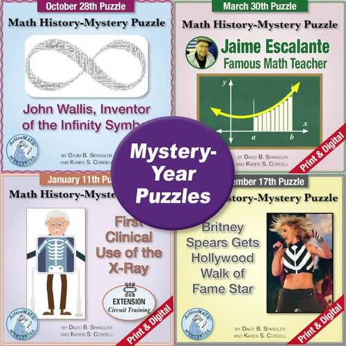 Multi-Step Equations: 4 Math-History PDF Mini Lessons + BONUS Gr 8 & Up