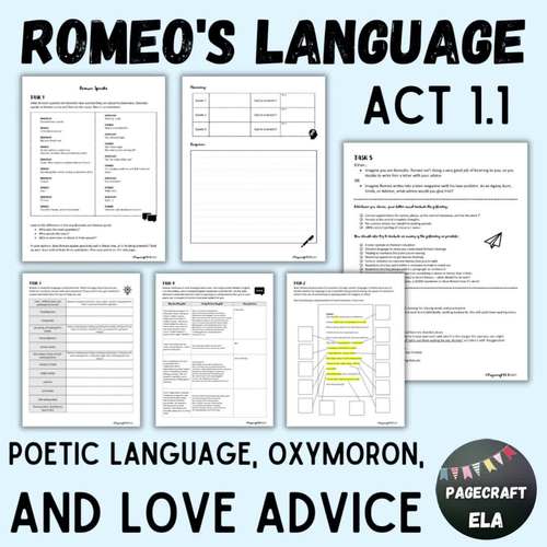 Romeo's Language in Act 1.1 of Romeo and Juliet (Poetic Devices and