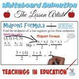 Midpoint Formula (Two Points): Whiteboard Animation