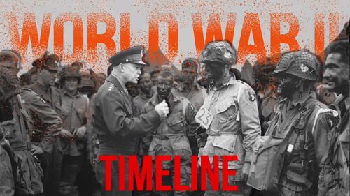 World War II Timeline Lesson Presentation | Editable PPT, PDF & Google ...