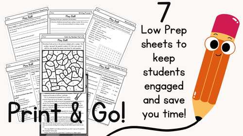 Fun Reading Comprehension Worksheets + Digital Task Cards + Google Forms