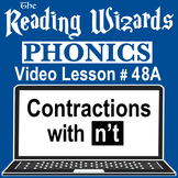 Contractions Video/Easel Lesson - 'S & N'T - Reading Wizards #48A