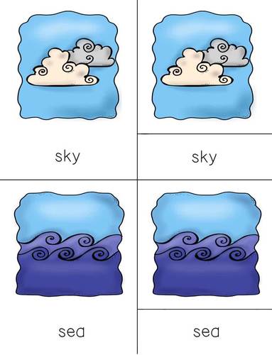 Montessori 3-part cards for the creation story by JK Special Education