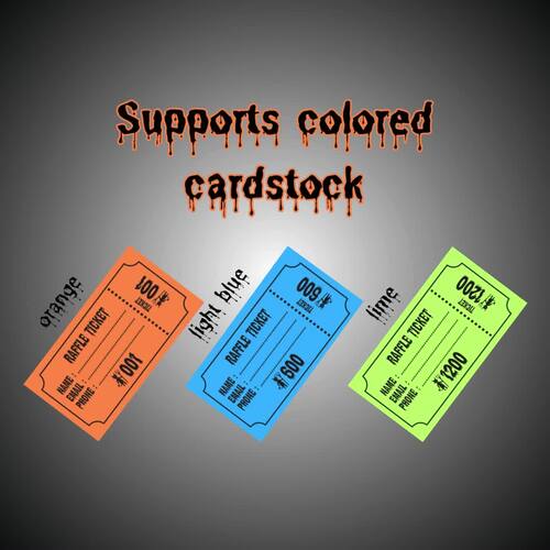 1200 Halloween Raffle Ticket, Easy to cut with pre-cut lines ,Easy to Print