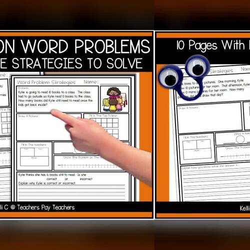 1st Grade Math Word Problems Subtraction to 20 Explaining Answer ...