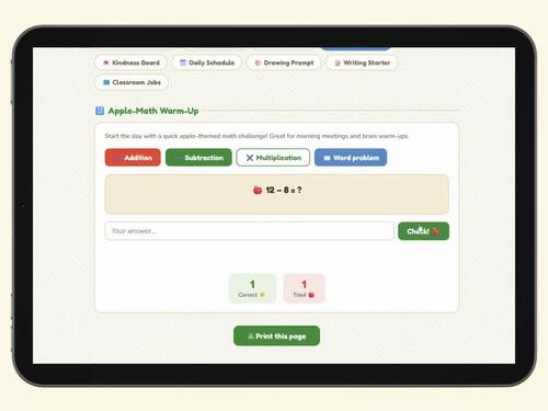 Apple Classroom Hub Web App | Back to School Activities & Classroom ...