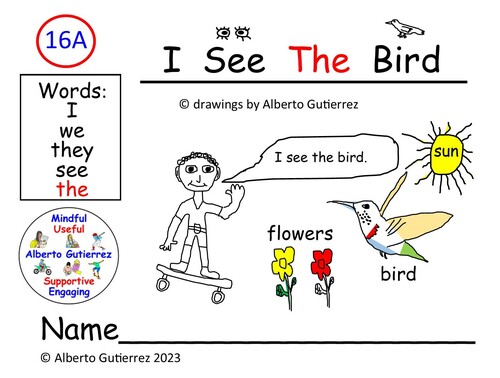 Preview of Read Aloud Video: I See The Bird #16A