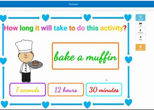 Concept of Time Boom Cards Digital Math Task Cards Digital Math Centers