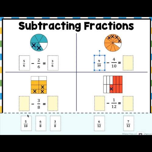 4Th Grade Subtracting Fractions With Like Denominators {4.Nf.3} Google Classroom