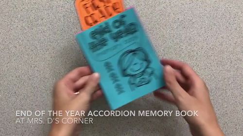 End of the Year Activity - Accordion Memory Booklet by Mrs Ds Corner