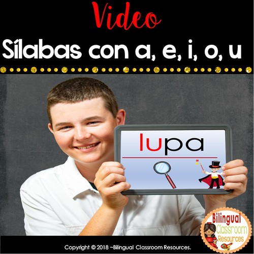 Preview of Sílabas con a, e, i, o, u (Video)