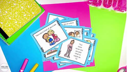 I Statement Conflict Resolution Social Problem Solving Scenarios I ...