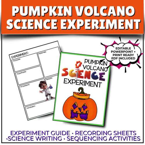 Pumpkin Volcano Science Experiment | Fall STEM Activities & Worksheets
