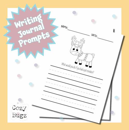 Writing Journal Prompts by Cozy Bugz | TPT