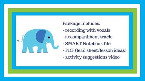 Elephant Song & Activity | Follow the Leader | Counting | mp3, PDF ...