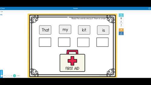 CVC Sentence Building Boom Card Bundle Kindergarten Literacy Center