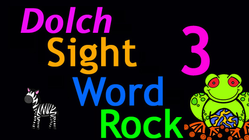 Preview of Dolch Sight Word Rock 3 Video (Dolch Sight Words 21-30)
