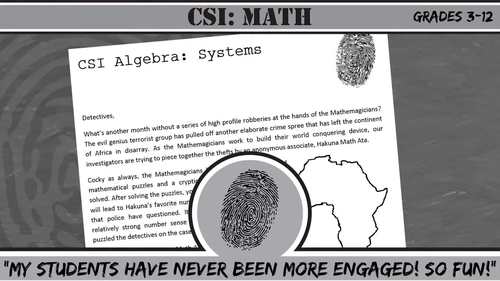 CSI: Algebra -- Factoring & Quadratics -- Distance Learning Compatible