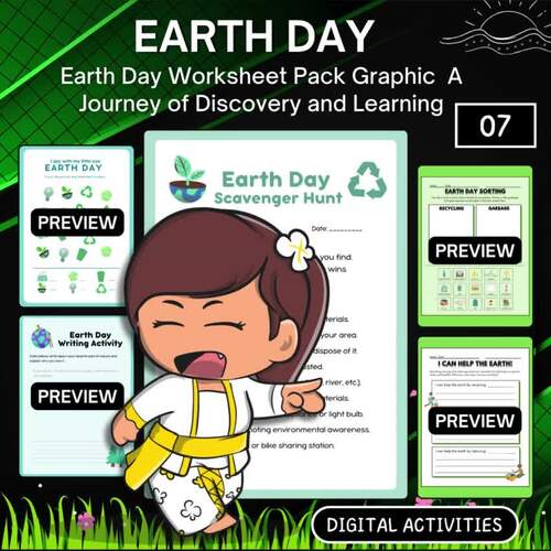 Earth Day Worksheet Pack Graphic by GLD Worksheet Kids | TPT