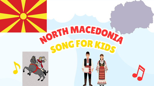 Preview of North Macedonia Song for Kids | Country Study Video, MP3 & Lyrics PDF