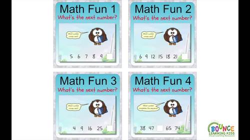 Math Fun 4: Next number in sequence (BOOM distance learning counting puzzles)