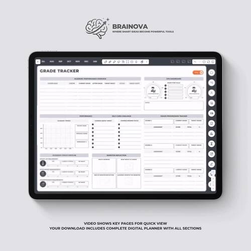 Digital Student Academic Planner, Teacher Lesson Plan Templates, Weekly ...