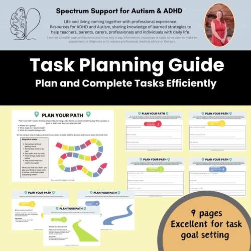 Goal Setting Task Planning Executive Function Kids Activity Support ...