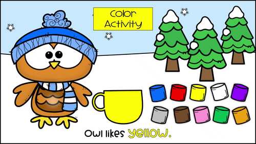 Marshmallow Counting and Colors | Interactive PowerPoint Slide Show