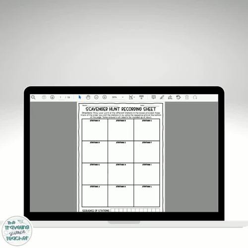 Forces and Motion Scavenger Hunt Printable Activity TPT