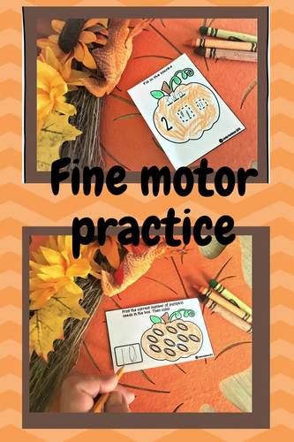 PUMPKIN math kindergarten numbers 1 to 15 by Jamie Hardman Alottathemes