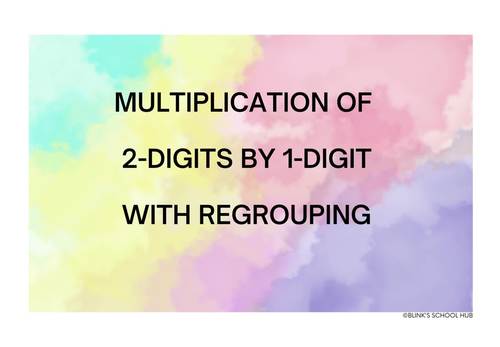 MULTIPLICATION OF 2-DIGITS BY 1-DIGIT WITH REGROUPING TASK CARDS|3RD ...