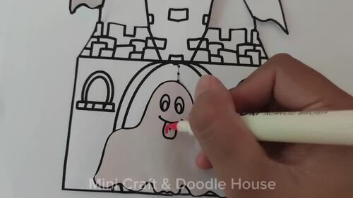 "Halloween Castle Craft &amp; Drawing Bundle – Cut, Match &amp; Create!"