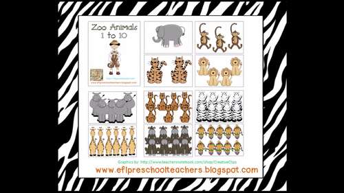 Zoo Animals Unit for Kindergarten EFL | TpT