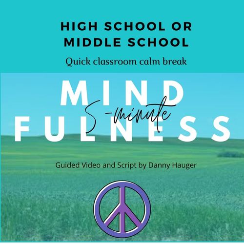 Preview of 5 Minute Mindfulness Exercises Guided Middle and High School Students Calm