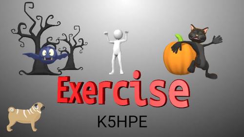 Preview of Brain Break #5 (Halloween), Kids Fitness Workout, Exercise, PE