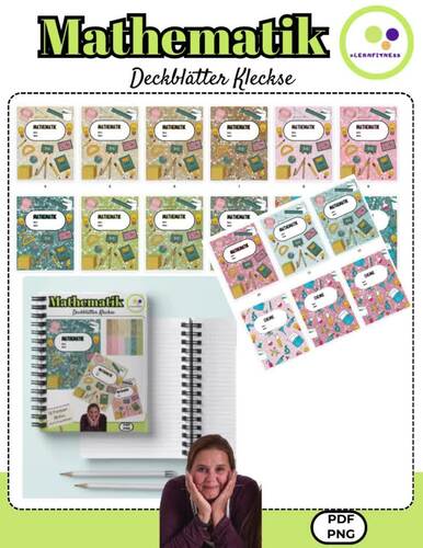 DAZ | DAF | German Mathematik | Mathematics | 12 cover sheets by ...