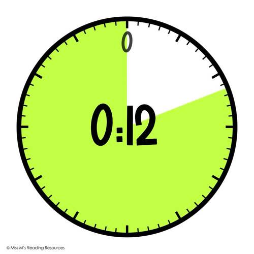 Visual Timers for Time Management GREEN Classroom Management Digital