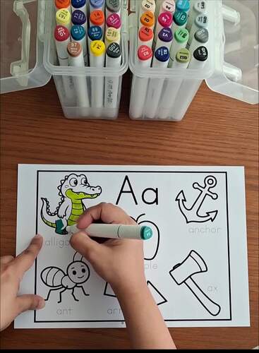 Alphabet Posters Coloring Pages Beginning Sound Worksheets Kindergarten ...
