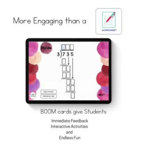 Long Division Practice Boom Cards by TutoringVault | TPT