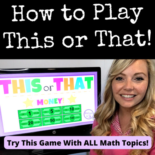 Preview of FUN Math Game That Gets Your Students Moving! This or That Special Ed Activity