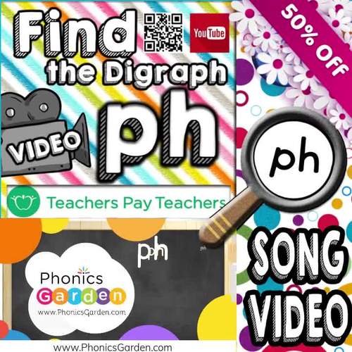 PH | Find the Letter Digraph | MP4 Video | Downloadable | Phonics Garden