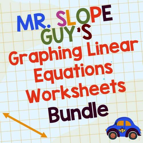 Graphing Linear Equations Worksheets Bundle Math Activities for Middle ...